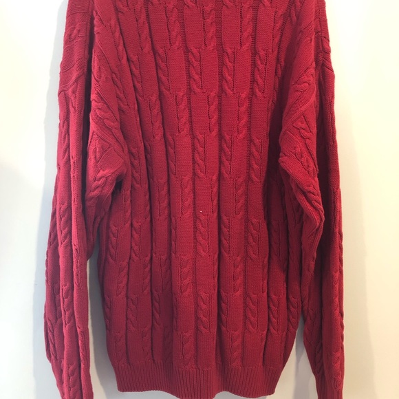 VTG CHAPS polo Ralph Lauren hand knit sweater L - Picture 2 of 5